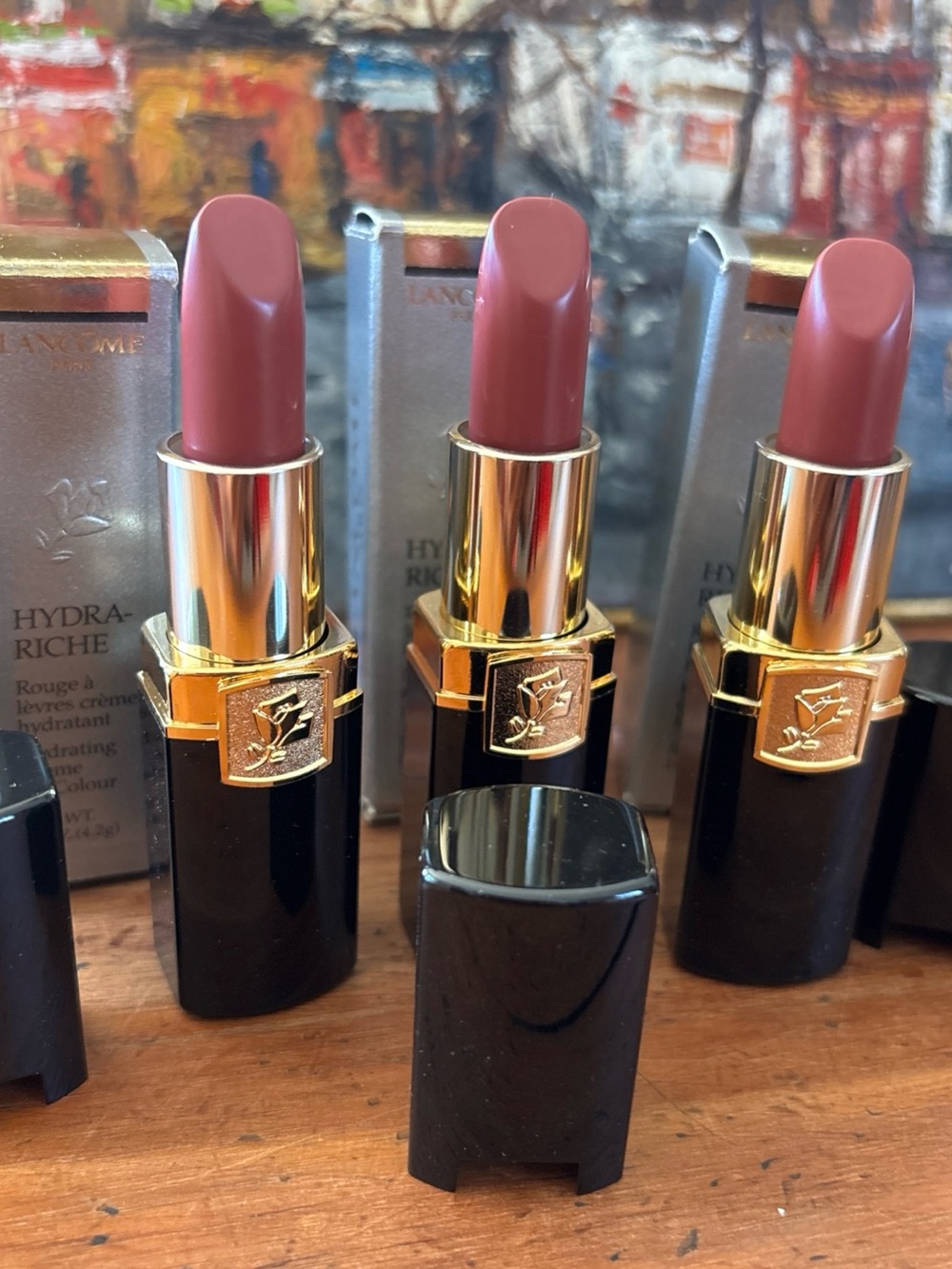 Hydra-Riche Cream Lipstick — Crushed Rose Bordeaux (3-Pack)